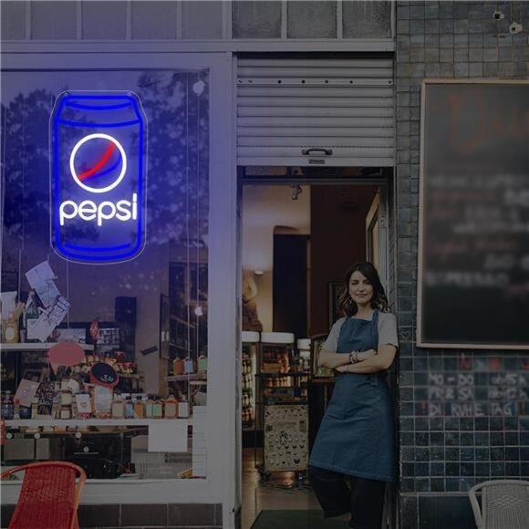 Pepsi Cola LED Neon Pop Sign Wall Decor Light Bedroom Business Man Cave Store NW - Picture 5 of 7